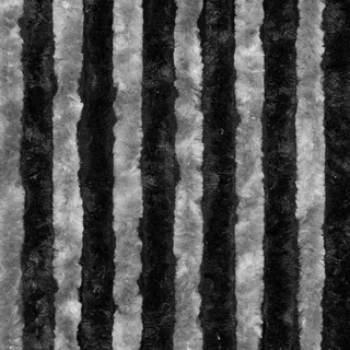 Türvohang Flauschvorhang viele Farben Größen Fliegen Insektenschutz Camping Wohnwagen - dunkelgrau-grau/weiss - 56 - 100 cm X 185 - 220 cm X 185 - 220 cm