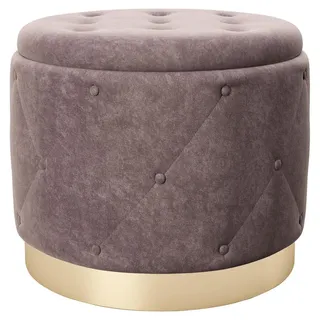 Playboy Pouf LIZ Samt 50 x 40 x 50 cm Rosa