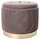 Pouf LIZ Samt 50 x 40 x 50 cm Rosa