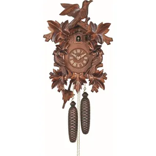 Engstler - 646_QM - Kuckucksuhr - Quarz - Nussbaum - mit Musik - 50 cm