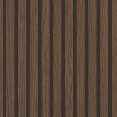 Rasch Tapete 278439 - Dunkelbraune Papiertapete mit Holz-Optik, 3D Holz-Paneele im modernen Skandi Look, Lamellenwand - 10,05m x 0,53m (LxB)