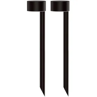 Lumisky Solarleuchte Metall H 30 cm 2er Set schwarz