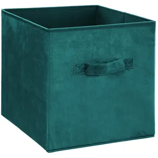 Faltbox Aufbewahrungsbox 31x31x31 cm grün Regalbox Deko Klappbox Einschubkorb