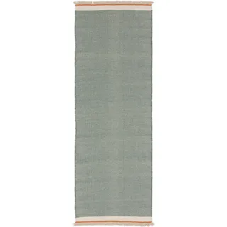 benuta Pop Wollteppich-Läufer Karla Mint 70x200 cm , Mintgrün , Textil , Beton Optik , Rechteckig , 70x200 cm , Care & Fair, Handmade in India , pflegeleicht , Teppiche und Böden, Teppiche, Teppichläufer, Läufer