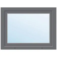 Kunststofffenster ARON Basic weiß/anthrazit 850x550 mm DIN Links