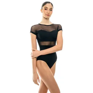 Basilica Dancewear Damen Marian Gymnastikanzug, Schwarz, XL