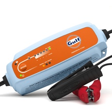 CTEK CT5 TIME to GO Gulf Edition, 12 V Batterieladegerät, Batterieerhaltungsgerät, Countdown-Timer, Startanzeige, eingebaut Temperaturkompensation, Rekonditionierungsmodus und AGM-Modus
