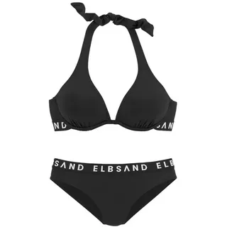 ELBSAND Bügel-Bikini Damen schwarz Gr.36 Cup E