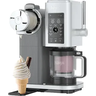 Ninja CREAMi Scoop & Swirl Eismaschine Platinsilber 0,48 l