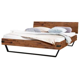 Hasena Massivholzbett Ezzo 180 x 200 cm Holz Brown