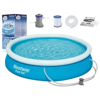 Bestway Fast Set 57274, 5377 l, Aufblasbarer Pool, Blau, 15 kg - Blau