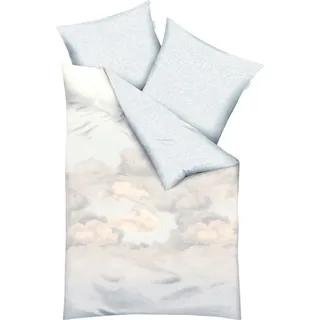 Must have Bettwäsche bleu-hellgrau Größe 155x220 cm (80x80 cm) - Grau