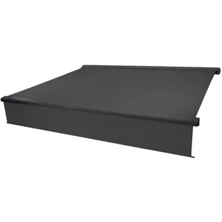 MCW Kassetten-Markise Volant Ausfahrbar Anthrazit, Anthrazit , Textil , 450x15x300 cm , Sonnenschutz
