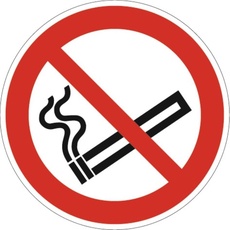 Bild von Verbotszeichen ASR A1.3/DIN EN ISO 7010 Rauchen verboten Folie