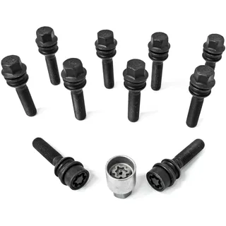 H&R Radschraube schwarz M14x1,5x54mm SW19 R14mm