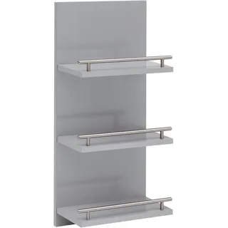 Schildmeyer Wandregal 30 x 17,5 x 70 cm Silber