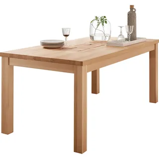 Esstisch 180x90cm, Kernbuche massiv geölt, WINNIPEG-69 - Braun