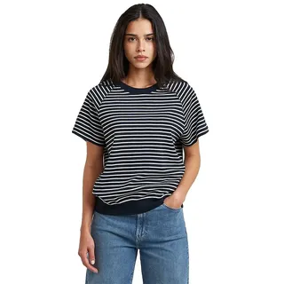 G-star Raglan Kurzarm-t-shirt - Salute / Milk Stripe - XS