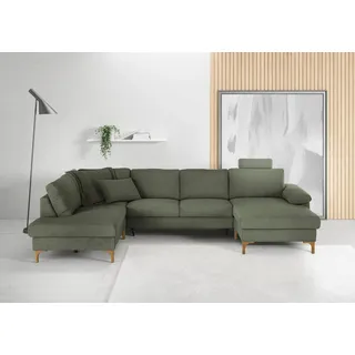 Candy 3C Candy »Lecce, wahlweise PUR-Schaumstoff oder Tonnentaschenfederkern U-Form« Bettkasten in Umbauecke und Longchair, sowie Querschläfer im 2-Sitzer,