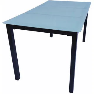 VCM Gartentisch 140 x 80 x 73 cm Anthrazit/Grün