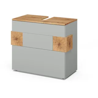 Vicco Waschbeckenunterschrank Eden 2 Schubladen 70 x 64,5 x 37 cm Grau
