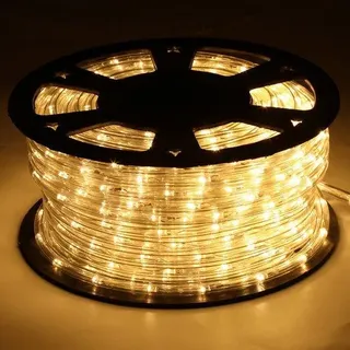 LED-Strand - Wasserfester Leuchtkörper - 40m LED-Licht - Außen - Innen - Kerzenwärme - Weiß