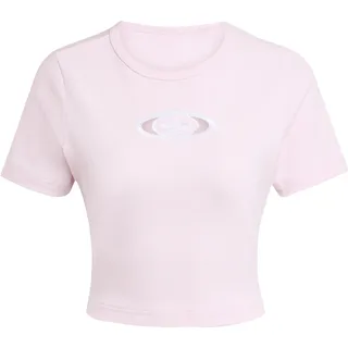 adidas Damen T-Shirt Cut Out Rib Tee KE3737 L - Clear Pink - L