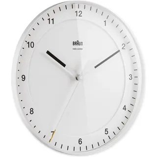 Braun Funkwanduhr 30 cm 30.00 braun/weiß