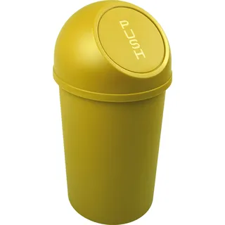helit H2401118 - Push-Abfallbehälter „the flip“ 13 L, gelb