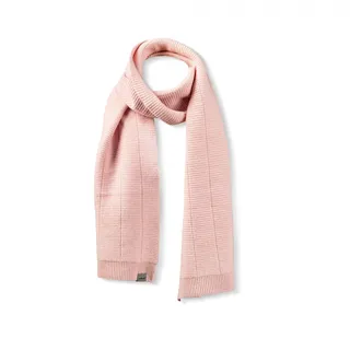 Merino Strick-Schal Wollschal rosa für Damen 100% Wolle