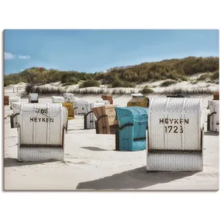 Artland Wandbild »Ein Tag am Meer«, Strand, (1 St.), als Leinwandbild, Poster, Wandaufkleber in verschied. Größen, weiß