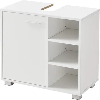 [en.casa] Waschbeckenunterschrank Narvik 56x60x31 cm Weiß