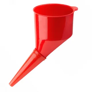 Bradas Flaschentrichter mit Sieb rot