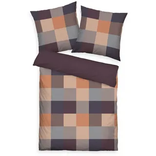 TOM TAILOR HOME Wendebettwäsche »MIG BOLD MOSAIC, 100 % Baumwoll-Flanell« 2 Stk. tlg., lila