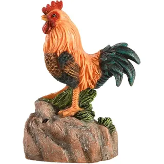 Esschert Design Begrüssungshahn, Gartenstatue Vogel, 1 Stück(e), Polyresin, Mehrfarbig, 86 mm, 56 mm