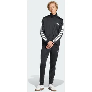 adidas Herren Sportswear Basic 3 Stripes Tricot Track Suit, Black, XL