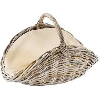 Aufbewahrungskorb LOCKER, beige (natur), B:62cm H:38cm T:39cm, Rattan, Aufbewahrungsboxen, Aufbewahrungskorb