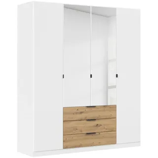 Rauch »Kleiderschrank Schrank Garderobe Schlafzimmerschrank DAVOA« mit farblich abgesetzten Schubkästen in Eiche Artisan MADE IN Germany