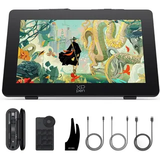XPPen Artist 24 Pro (Gen2) 165Hz Grafiktdisplay+ 2 Stk. X3 Pro 16K Stift, 24 Zoll Grafiktablett - Schwarz