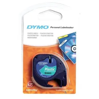 Dymo LT Schriftband Bandfarbe: Grün Schriftfarbe: Schwarz 12 mm 4 m S0721640