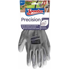 Spontex, Schutzhandschuhe, Precision Gartenhandschuhe , Handrücken aus Polyamid und Innenfläche aus Polyurethan, Farbe: grau... (7)