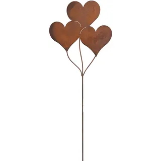 Vosteen Gartenstecker Herzen Ballons Metall Rost Gartendeko Edelrost
