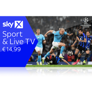 Sky X Sport um 14,99 € statt 24,99 € pro Monat - monatlich kündbar - 12 Monate Preisagarantie!