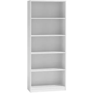 Bücherregal Regal Holzregal Standregal Wandregal Büroregal 180x80x24cm - weiß