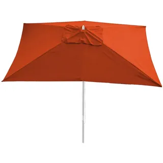 Mendler Ersatz-Bezug für Sonnenschirm Florida 3x4m, Sonnenschirmbezug Ersatzbezug, Polyester terracotta