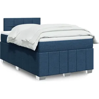 Möbel Boxspringbett mit Matratze Blau 120x200 cm Stoff - Klassische Betten 3287041 - Blau
