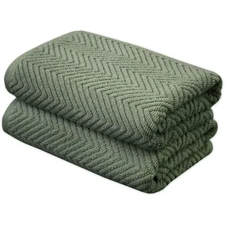 framsohn frottier Ocean Bio Handtuch 50 x 100 cm grün