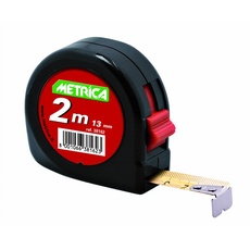 Metrica 38162 Rollbandmaß mit Stopp, 2 m