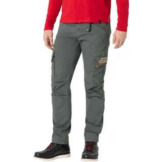 Timezone Herren Cargo Hose Regular ROGERTZ Chino Denim - Mid Waist - Regular Fit