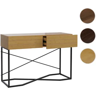 Konsolentisch HWC-P47, Telefontisch Beistelltisch Ablagetisch, Schublade Melamin Industrial 81x120x4